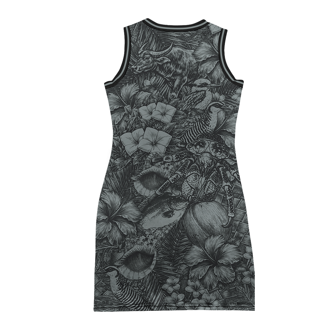 BIBA GUAHAN JERSEY DRESS - GREY