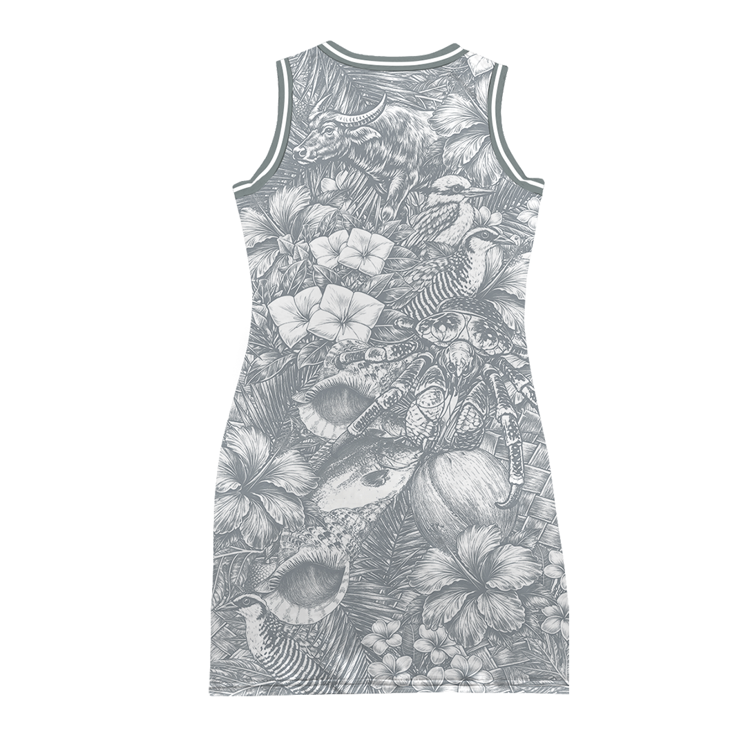 BIBA GUAHAN JERSEY DRESS - WHT