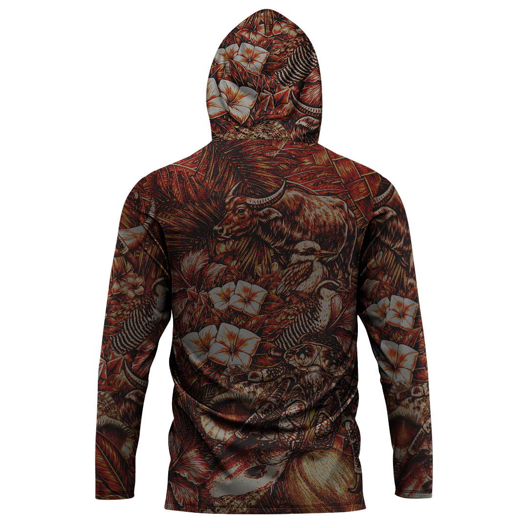 BIBA GUAHAN L/S HOODED JERSEY - RED