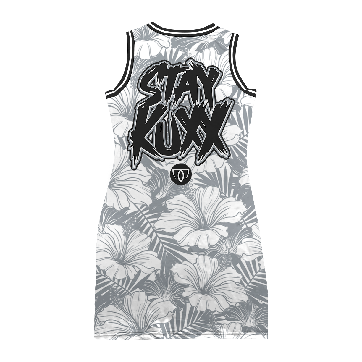STAY KUXX JERSEY DRESS - WHITE
