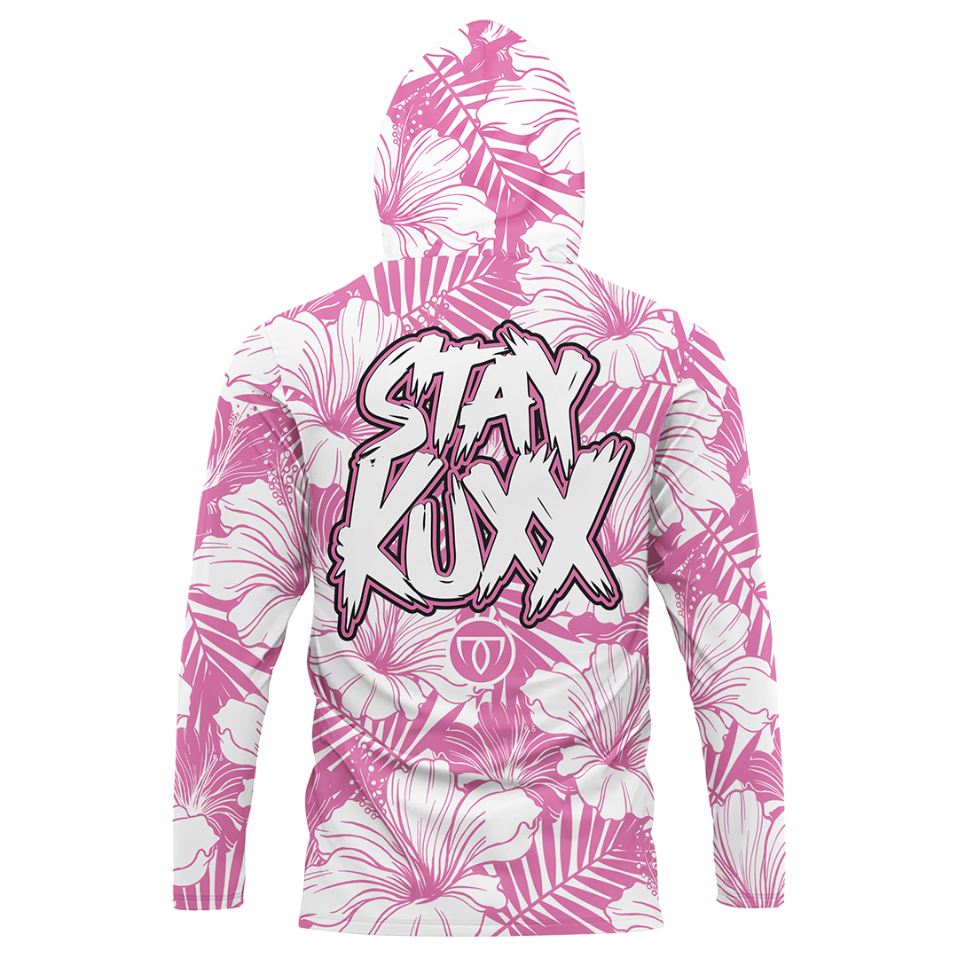 STAY KUXX LONGSLEEVE HOODED - PINK