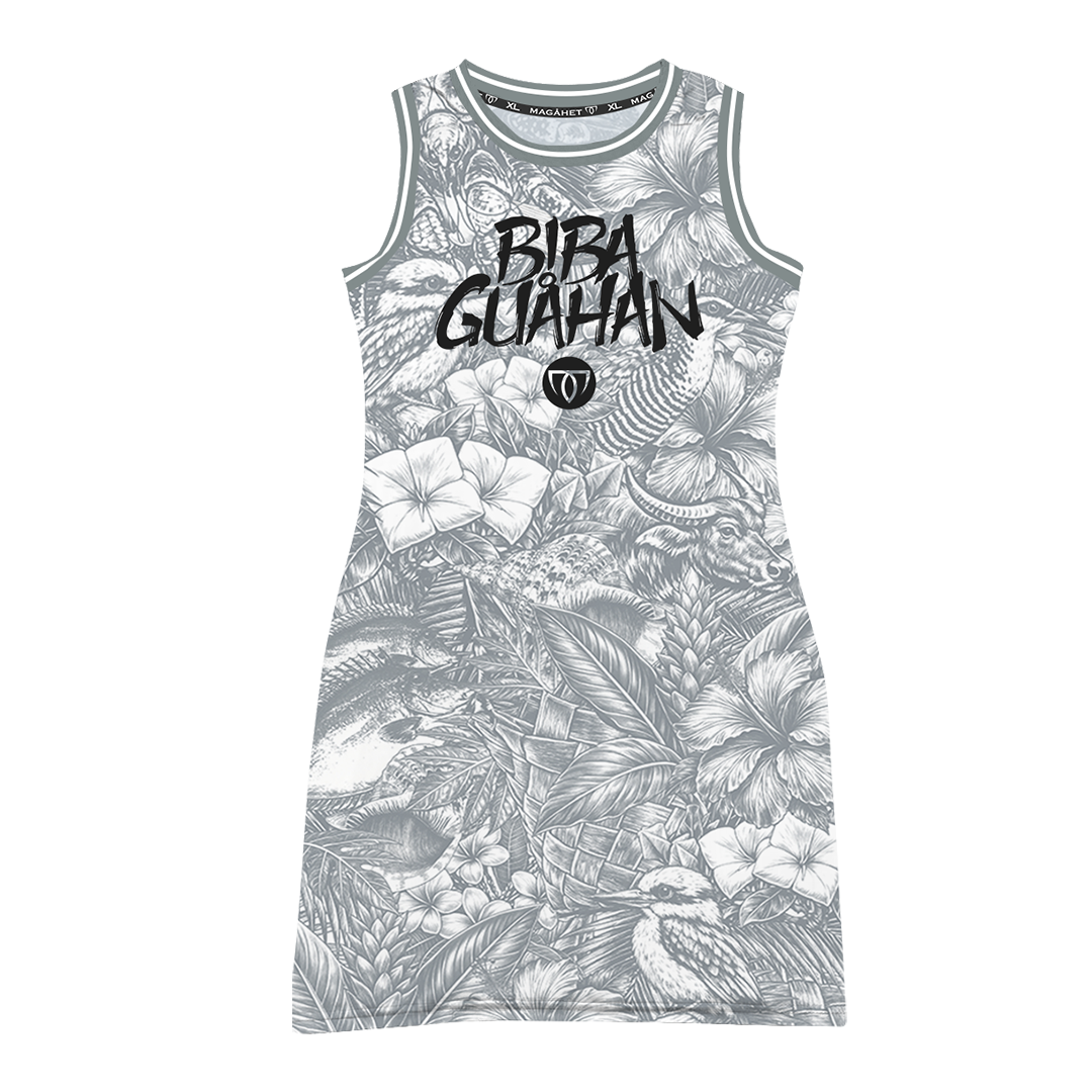 BIBA GUAHAN JERSEY DRESS - WHT