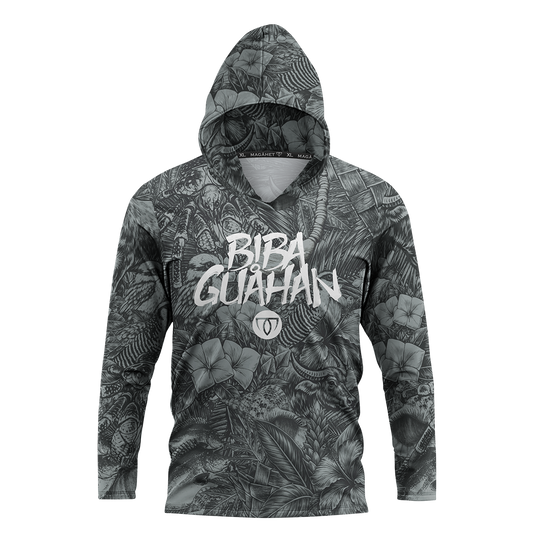 BIBA GUAHAN L/S HOODED JERSEY - GREY