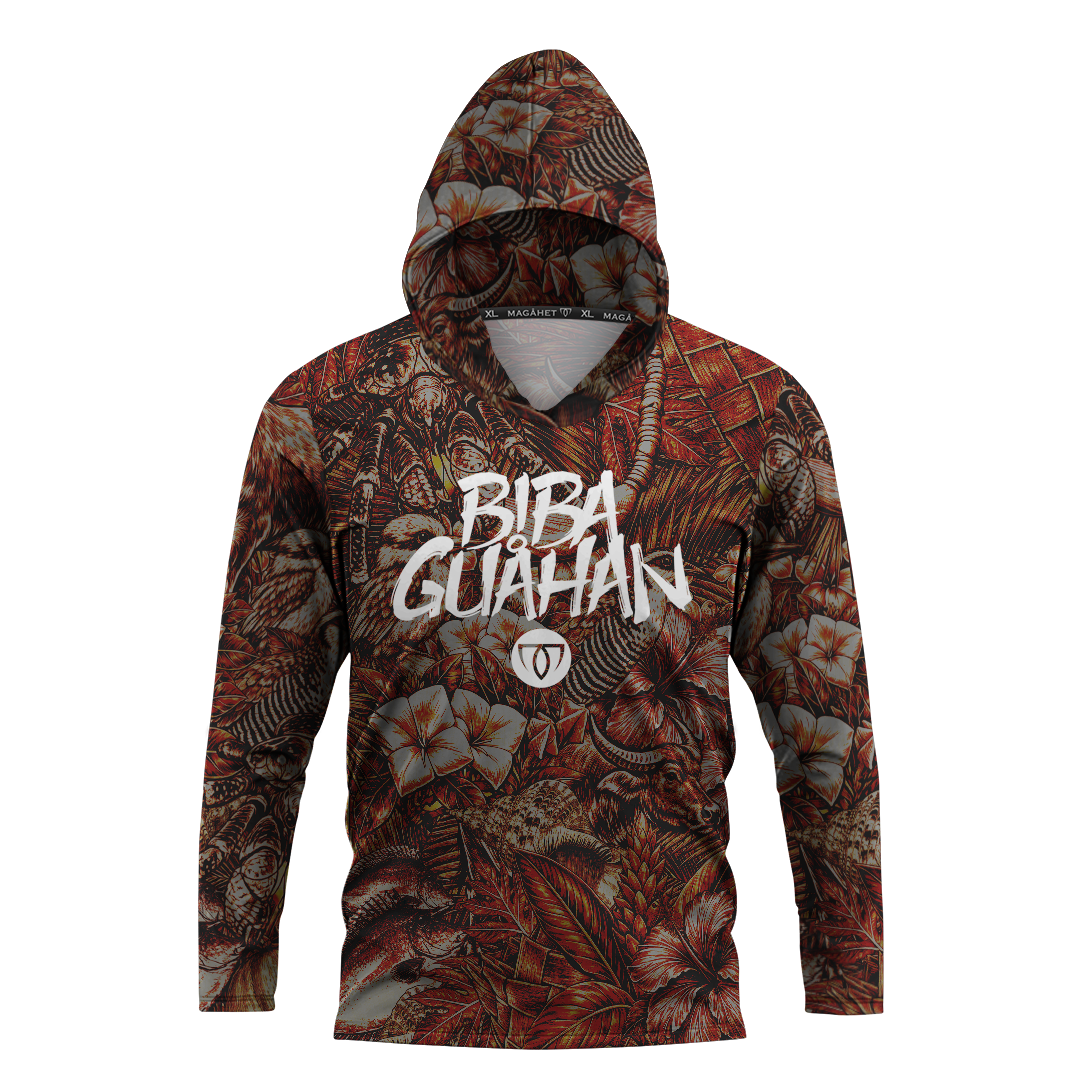 BIBA GUAHAN L/S HOODED JERSEY - RED