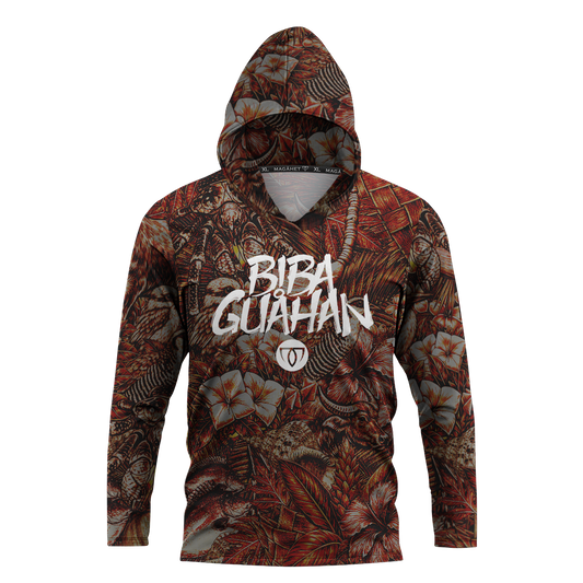 BIBA GUAHAN L/S HOODED JERSEY - RED