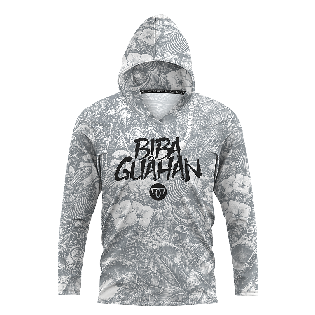 BIBA GUAHAN L/S HOODED JERSEY - WHT