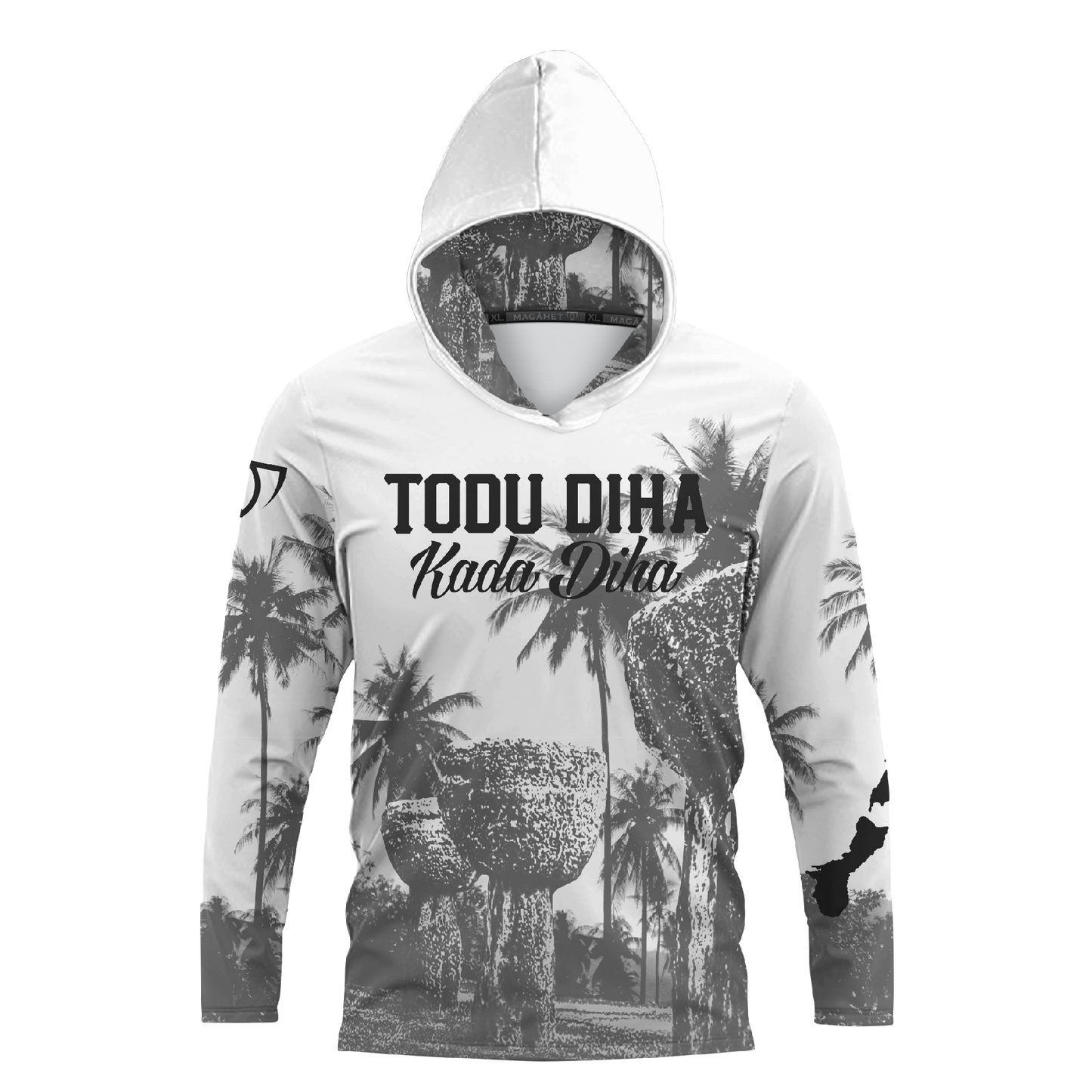 TDKD L/S HOODED DRI FIT - WHT