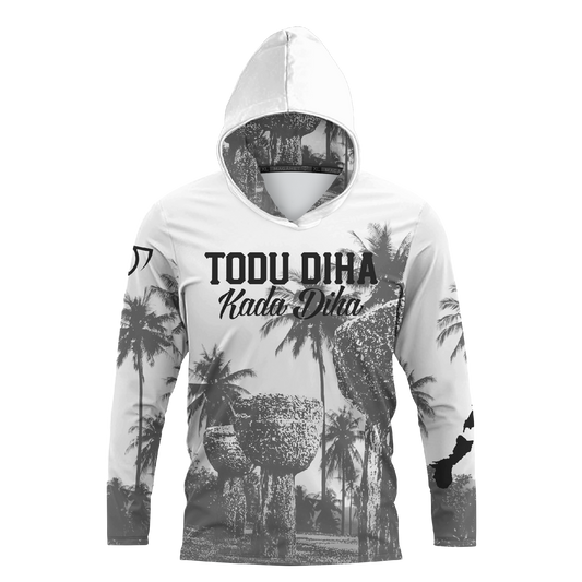 TDKD L/S HOODED DRI FIT - WHT