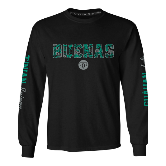 BUENAS LONG SLEEVE TEE - BLK