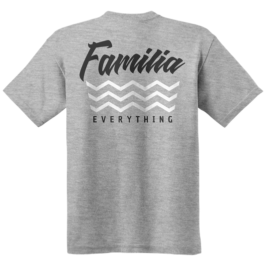 FAMILIA OVER EVERYTHING TEE - GREY