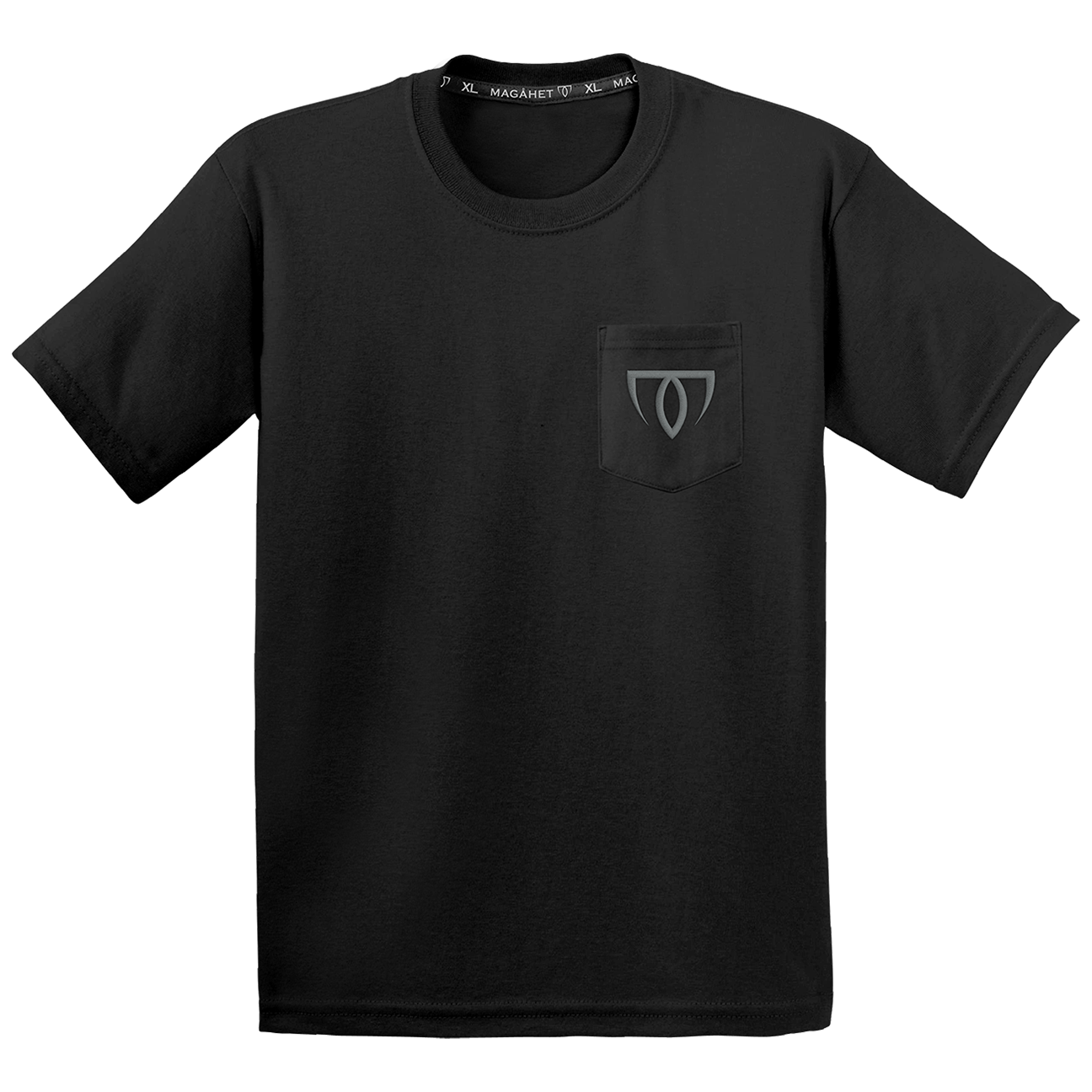 LOGO POCKET TEE - BLK
