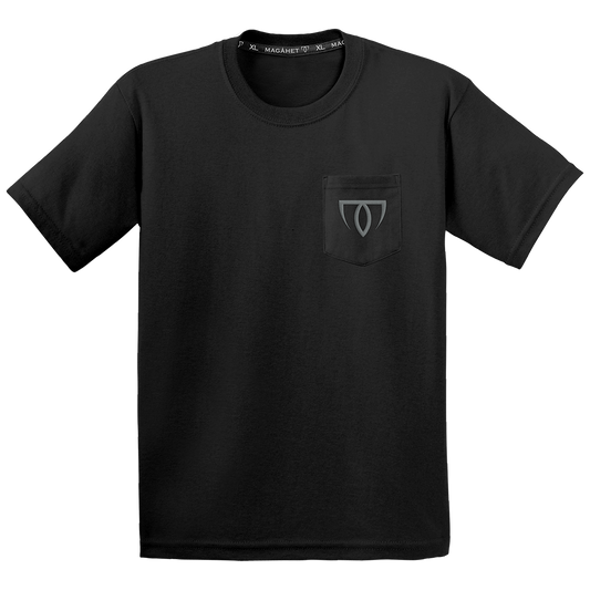 LOGO POCKET TEE - BLK
