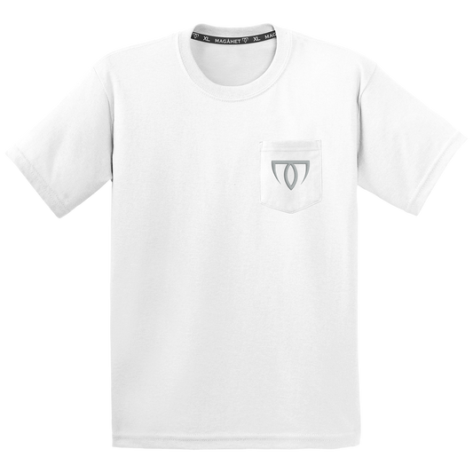 LOGO POCKET TEE - WHT