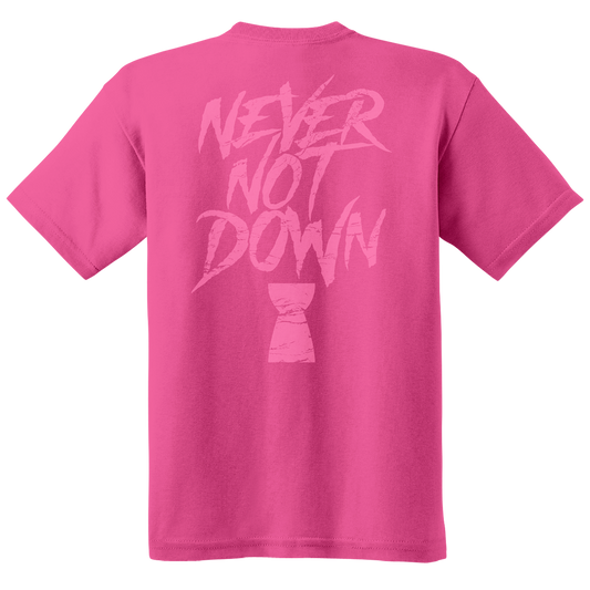 NEVER NOT DOWN TEE - PINK