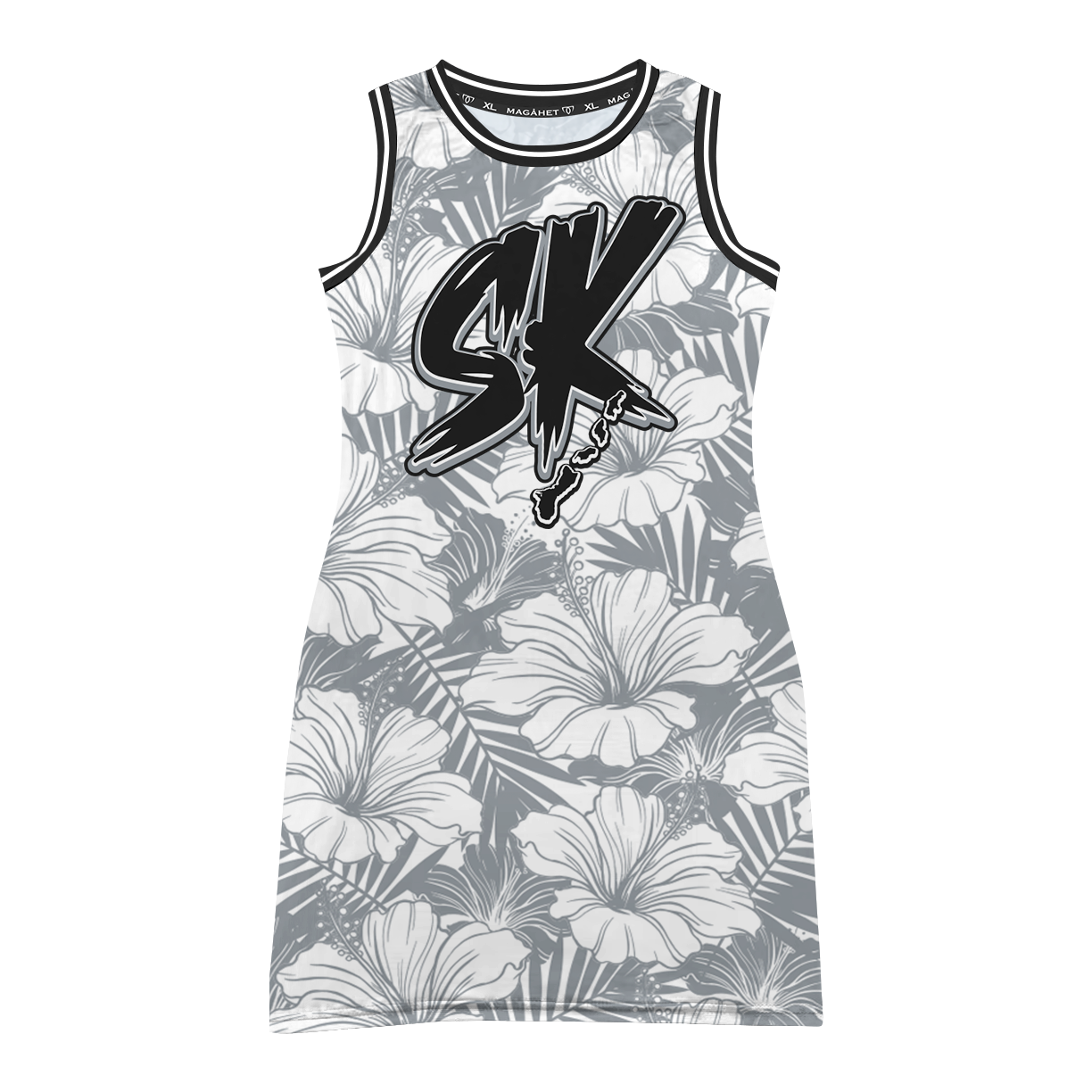 STAY KUXX JERSEY DRESS - WHITE