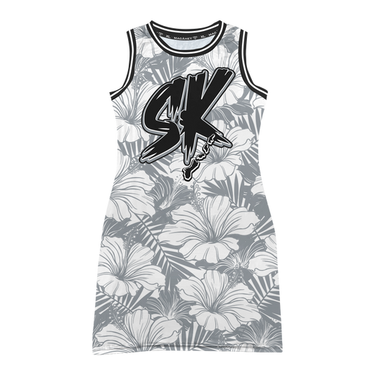 STAY KUXX JERSEY DRESS - WHITE