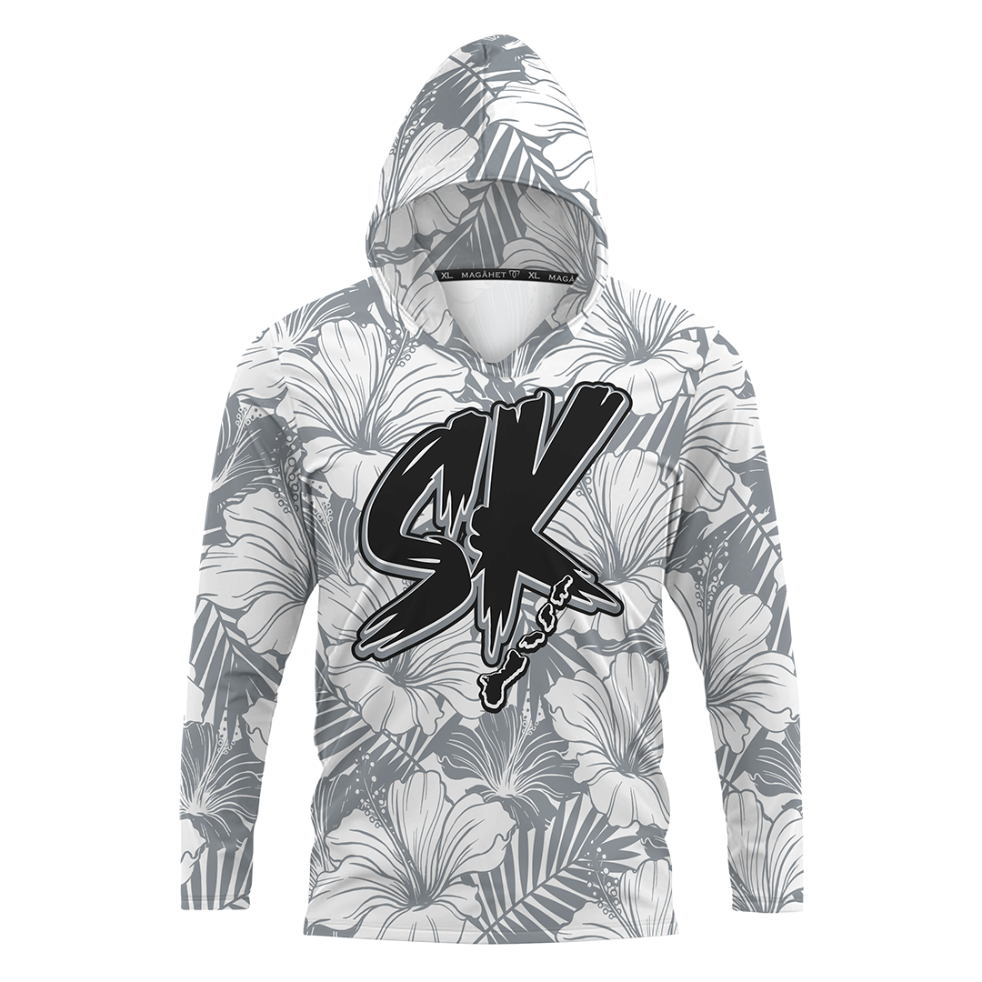 STAY KUXX LONGSLEEVE HOODED - WHITE