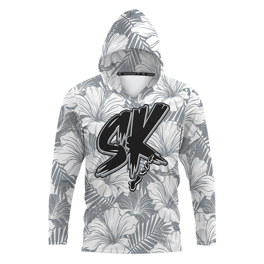 STAY KUXX LONGSLEEVE HOODED - WHITE