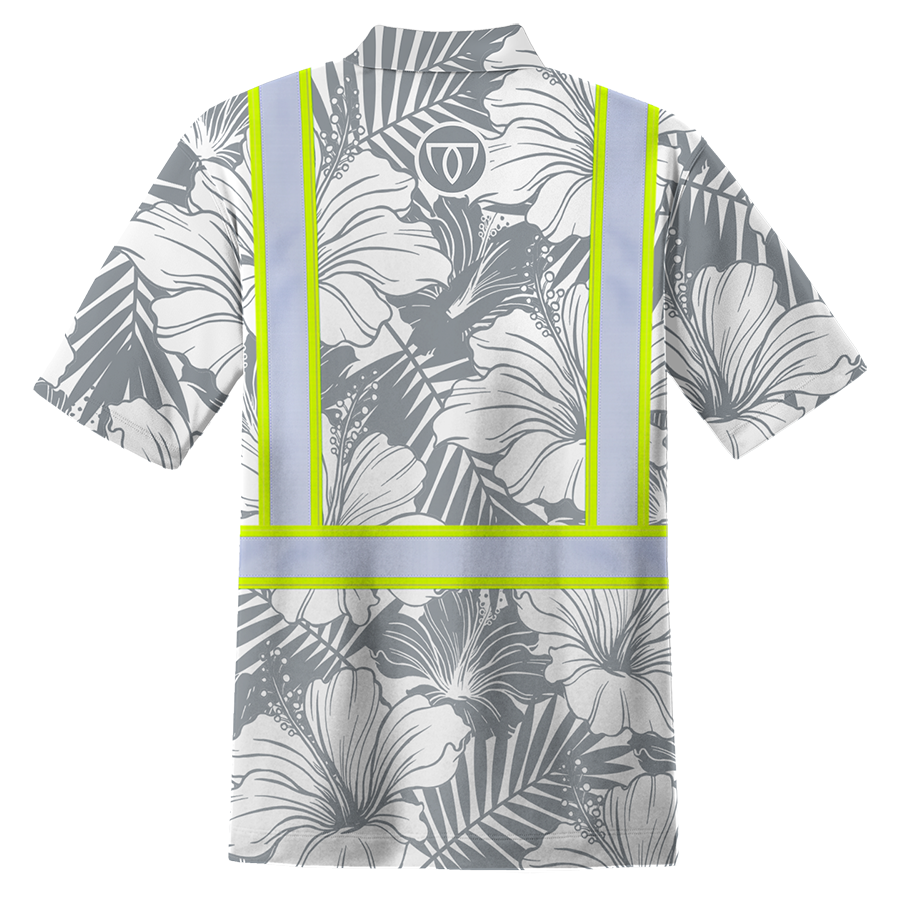 REFLECTIVE STAY KUXX POLO - WHITE