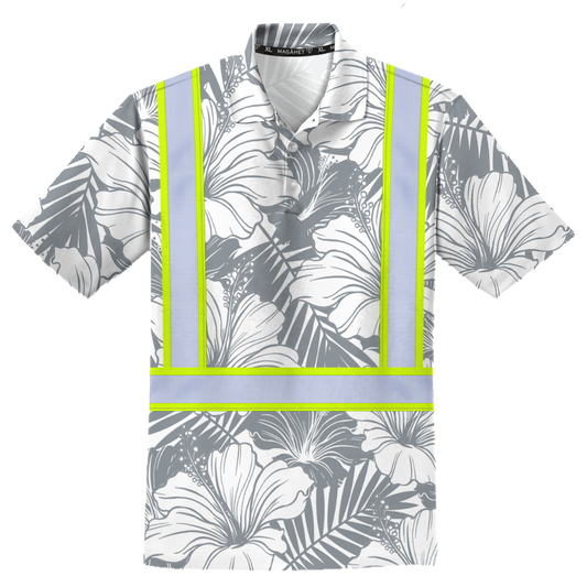 REFLECTIVE STAY KUXX POLO - WHITE