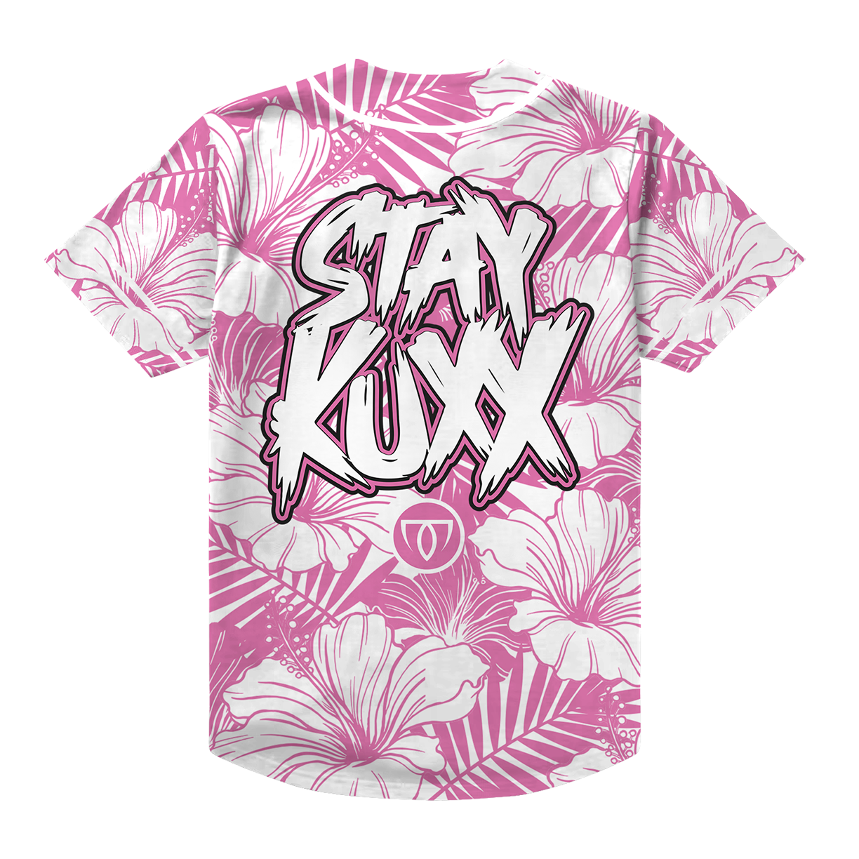 STAY KUXX BASEBALL TEE - PINK