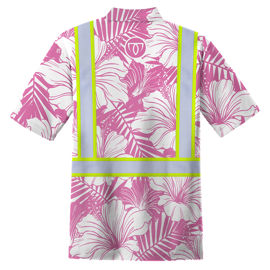 REFLECTIVE STAY KUXX POLO - PINK
