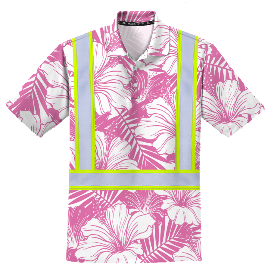 REFLECTIVE STAY KUXX POLO - PINK
