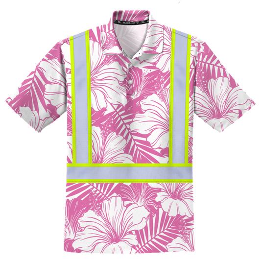 REFLECTIVE STAY KUXX POLO - PINK